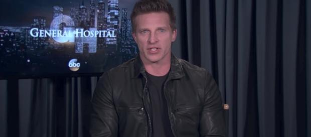 Steve Burton teases his 'General Hospital' return - Image via YouTube screenshot Steve Burton teases his 'General Hospital' return - Image via YouTube screenshot