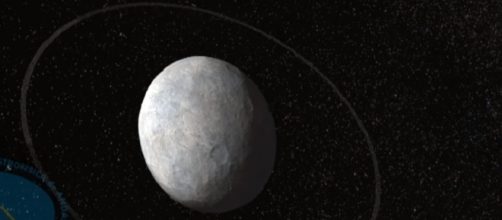 Astronomers found a ring around a dwarf planet beyond Neptune. [Image Credit: YouTube/Jm Madiedo]