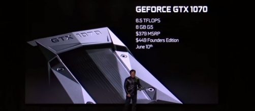 NVIDIA CEO Jen-Hsun Huang announces the GeForce GTX 1070 (via YouTube - NVIDIA)