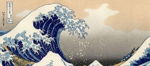 La grande onda di Kanagawa, una delle opere di Hokusai in mostra all'Ara Pacis a Roma La grande onda di Kanagawa, una delle opere di Hokusai in mostra all'Ara Pacis a Roma