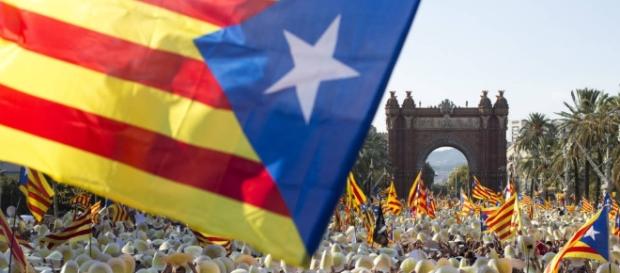 Marș pentru independență la Barcelona, octombrie 2017 Marș pentru independență la Barcelona, octombrie 2017