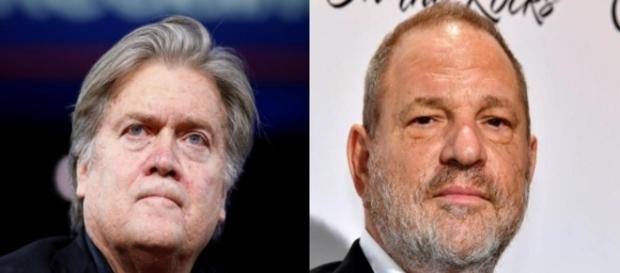 Steve Bannon, Harvey Weinstein, via Twitter Steve Bannon, Harvey Weinstein, via Twitter