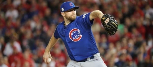 Wade Davis fue el héroe y con su brazo llevó a los Cubs a la NLCS. Chicago Tribune.com. Wade Davis fue el héroe y con su brazo llevó a los Cubs a la NLCS. Chicago Tribune.com.