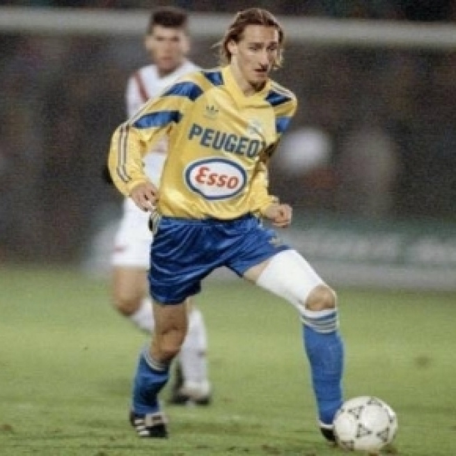 Olivier Baudry sous le maillot du FCSM.