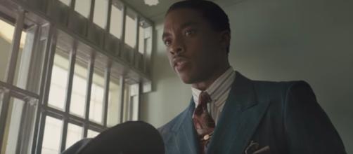 Chadwick Boseman stars in the title role for the new movie 'Marshall' in theaters Friday. [Image via Zero Media/YouTube]