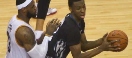Andrew Wiggins extended his contract with the Wolves in a record deal (Via Erik Drost/wikimedia)