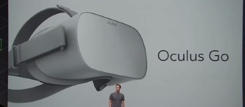 Facebook is expected to release the Oculus Go virtual reality headset sometime in early 2018. [Image Credit: Market Reaction/YouTube]