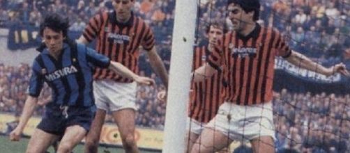 Giuseppe Minaudo decide il derby di Milano in favore dell'Inter, il 6 aprile 1986
