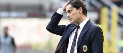 Montella si dispera dopo una brutta prestazione del Milan