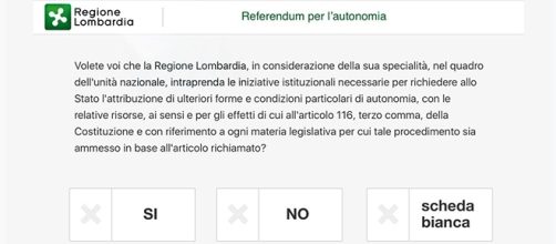 Referendum per l'autonomia in Lombardia