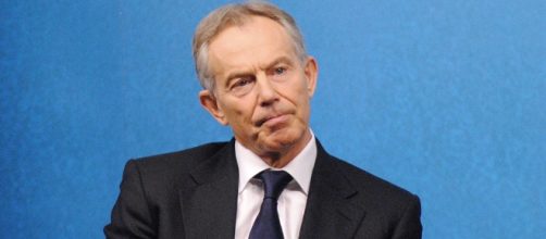 Tony Blair expressing his regret at applying an aid blockade to Gaza - Wikipaedia no photogapher cited