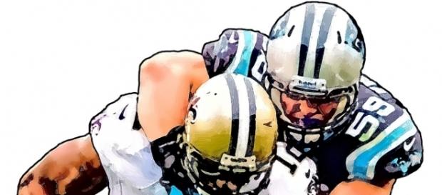 Carolina Panthers Luke Kuechly - New Orleans Saints Marques Colston (Image by Jack Kurzenknabe|Flickr) Carolina Panthers Luke Kuechly - New Orleans Saints Marques Colston (Image by Jack Kurzenknabe|Flickr)