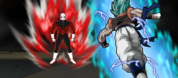 Gogeta SS Blue pelea con Jiren Gogeta SS Blue pelea con Jiren