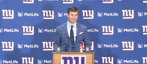 Eli Manning is linked to Jaguars – image – Giants channel/Youtube