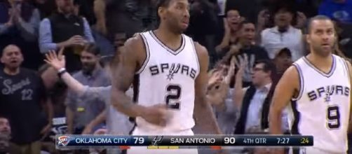 Kawhi Leonard of the San Antonio Spurs (Image Credit: NBA/YouTube)