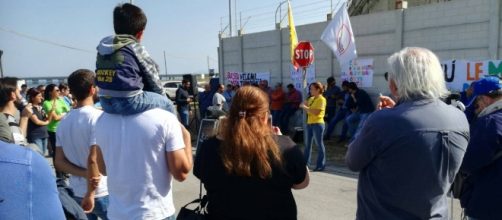 Manifestazione contro progetto riqualificazione centrale Enel "Ettore Majorana" di Termini Imerese