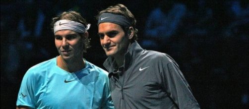 Rafael Nadal and Roger Federer alongside each other. [Image Credit: Marianne Bevis/Flickr]