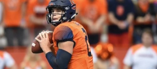 Syracuse QB Eric Dungey led his team to a huge 27-24 upset over No. 2 Clemson on Friday night. [Image via ACC Digital Network/ YouTube]