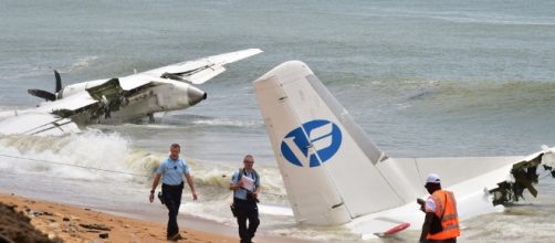 Un avion de l'armée française a chuté sur une plage d'Abidjan ce samedi
