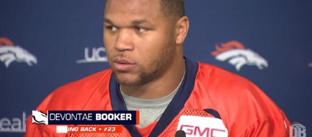 Devontae Booker is being linked to the Dallas Cowboys – image – Denver/Youtube Devontae Booker is being linked to the Dallas Cowboys – image – Denver/Youtube