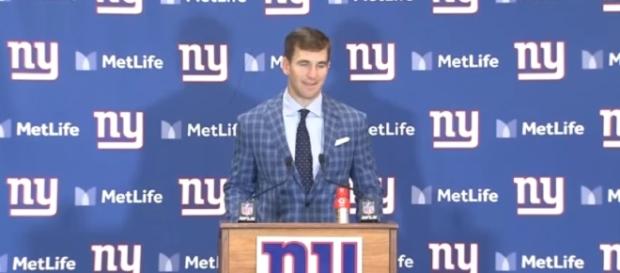 Eli Manning is linked to Jaguars – image – Giants channel/Youtube Eli Manning is linked to Jaguars – image – Giants channel/Youtube