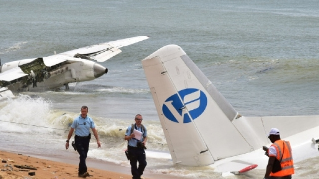 Un avion de l'armée française a chuté sur une plage d'Abidjan ce samedi