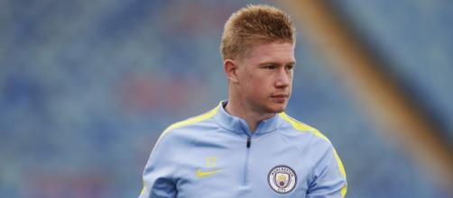 Manchester City midfielder Kevin de Bruyne during a training season with his side.( Image Credit: Oliveroliu/Flickr)