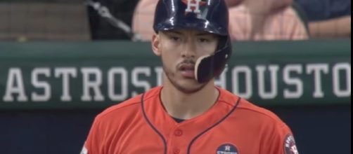 Carlos Correa's two RBI were enough to give his team a 2-1 win in Game 2 of the ALCS on Saturday. [Image via MLB/YouTube]