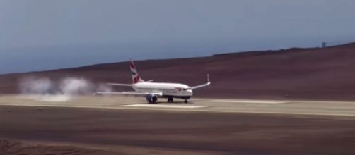 The "world's most useless airport" on the British territory of St. Helena is now open for business [Image credit: NEWS LIVE/YouTube]