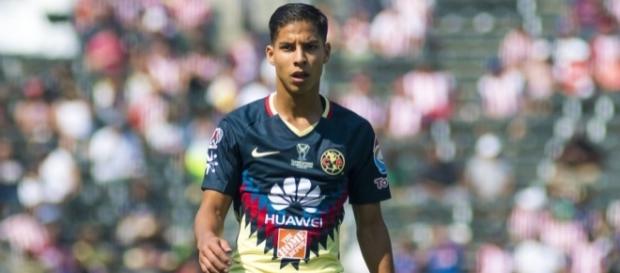 El joven Diego Lainez en un partido con el Club América El joven Diego Lainez en un partido con el Club América