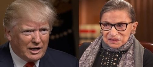 Donald Trump, Ruth Bader Ginsburg, via YouTube