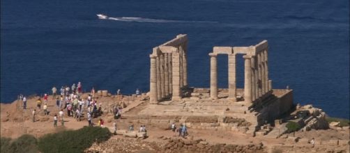 Temple of Poseidon / Cape Sounion / Greece HD Stock Video Footage ... - framepool.com