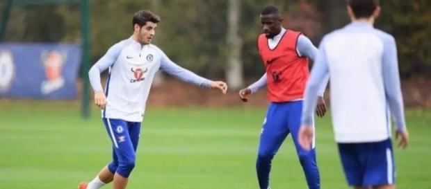Chelsea striker Alvaro Morata returns to training ahead of Roma ... - naij.com Chelsea striker Alvaro Morata returns to training ahead of Roma ... - naij.com