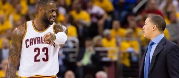 Coach Tyronn Lue says that LeBron's status for season opener is... Coach Tyronn Lue says that LeBron's status for season opener is...