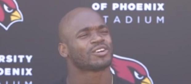 The Arizona Cardinals acquired Adrian Peterson from the Saints earlier this week -- NFL Interviews via WikiCommons The Arizona Cardinals acquired Adrian Peterson from the Saints earlier this week -- NFL Interviews via WikiCommons