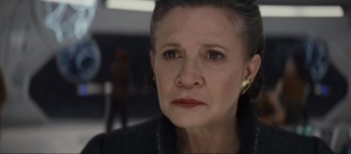 Carrie Fisher as General Organa. [IMage Credits : Youtube/Star Wars]