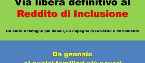 Da Gennaio via al Reddito di Inclusione Sociale - PD di Fontana Liri - pdfontanaliri.it
