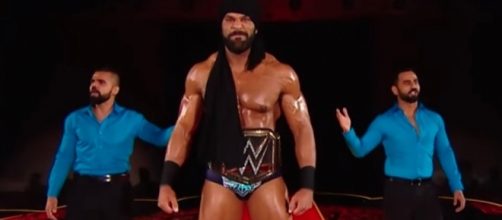 WWE Champion Jinder Mahal has a big announcement to make on Tuesday night's "SmackDown Live." [Image via WWE/YouTube]