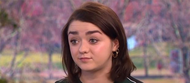 Maisie Williams reacts to her BFF Sophie Turner's surprise engagement to Joe Jonas. (Image credit - This Morning/YouTube) Maisie Williams reacts to her BFF Sophie Turner's surprise engagement to Joe Jonas. (Image credit - This Morning/YouTube)
