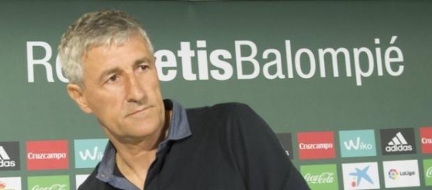 Quique Setién, técnico del Real Betis Balompié. Quique Setién, técnico del Real Betis Balompié.