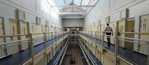 A cell block at London's Wormwood Scrubs prison.