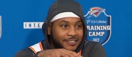 Carmelo Anthony averaged 22.4 points and 5.9 rebounds per game last season with Knicks -- ESPN via YouTube