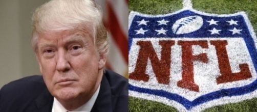 Donald Trump, NFL logo, via Twitter