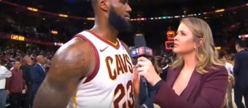 LeBron James interview after the game (Image Credit: NBA/YouTube)