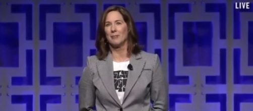 Lucasfilm executive Kathleen Kennedy. Image credit: Star Wars/YouTube