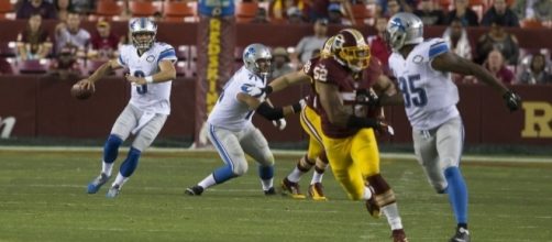 Matt Stafford and the Lions are looking to take charge of the NFC North. [Image via Keith Allison/Flickr]