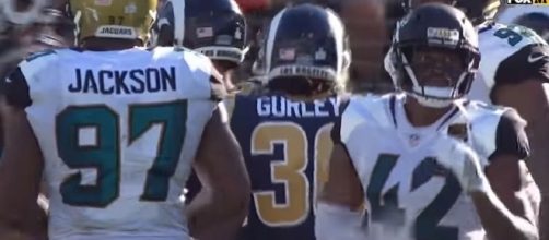 Todd Gurley against the Jaguars. [Image Credit: NFL/YouTube]