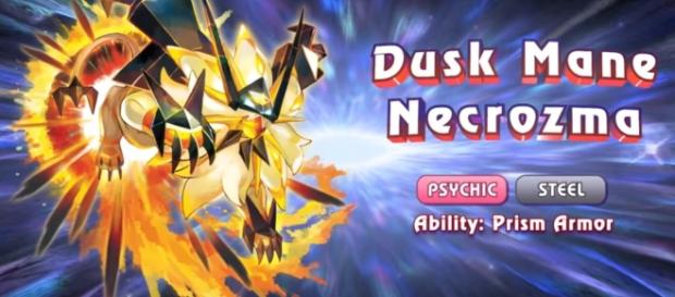 Dusk Mane Necrozma of Pokemon Ultra Sun. Image Credit: The Official Pokemon Youtube Channel/YouTube Dusk Mane Necrozma of Pokemon Ultra Sun. Image Credit: The Official Pokemon Youtube Channel/YouTube