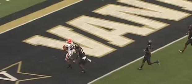 Georgia is now 7-0 this season and first place in the SEC East. -- YouTube screen capture / ESPN Georgia is now 7-0 this season and first place in the SEC East. -- YouTube screen capture / ESPN