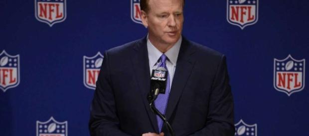Goodell met with owners and players on anthem on Tuesday - Image Credit: DNN Deplorable News Network/YouTube Goodell met with owners and players on anthem on Tuesday - Image Credit: DNN Deplorable News Network/YouTube